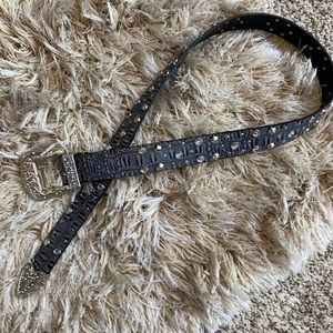 Rhinestone and studded belt